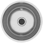 MERCER ER103 OTTO ROUND SINGLE BOWL TOP MOUNT AND UNDER MOUNT WITH OUT OVERFLOW 304