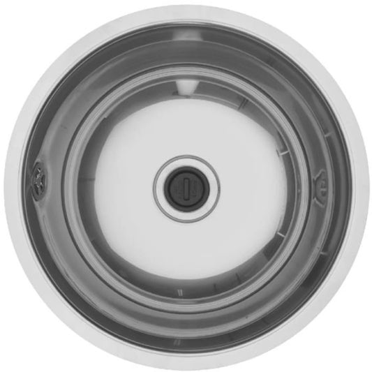 MERCER ER104 NOVE ROUND SINGLE BOWL TOP MOUNT AND  UNDER MOUNT WITH & WITHOUT OVERFLOW 304 & 316