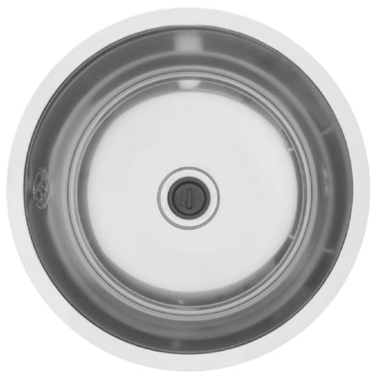 MERCER ER105 VISO ROUND SINGLE BOWL TOP MOUNT AND UNDER MOUNT WITH & WITHOUT OVERFLOW 304 & 316