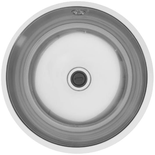 MERCER ER106 ANELLO ROUND SINGLE BOWL TOP MOUNT AND UNDER MOUNT WITH & WITHOUT OVERFLOW 304 & 316