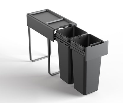 Tanova Easy Mount Basic Soft Close Pull Out Kitchen Bins -300mm 400mm and 450mm Cabinets Handle & Drawer Models