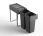 Tanova Easy Mount Basic Soft Close Pull Out Kitchen Bins -300mm 400mm and 450mm Cabinets Handle & Drawer Models