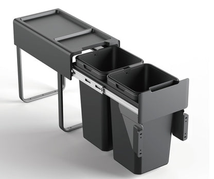 Tanova Easy Mount Basic Soft Close Pull Out Kitchen Bins -300mm 400mm and 450mm Cabinets Handle & Drawer Models