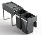 Tanova Easy Mount Basic Soft Close Pull Out Kitchen Bins -300mm 400mm and 450mm Cabinets Handle & Drawer Models