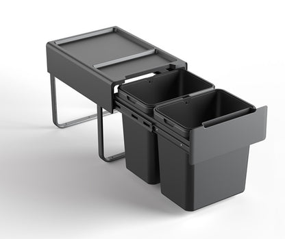 Tanova Easy Mount Basic Soft Close Pull Out Kitchen Bins -300mm 400mm and 450mm Cabinets Handle & Drawer Models