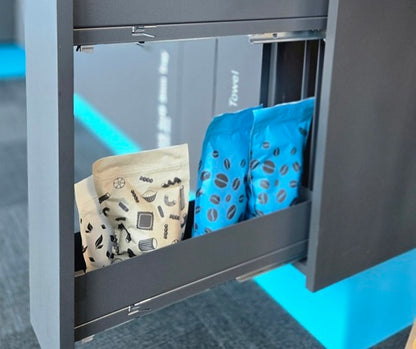 Tanova Vauth Sagel VS SUB Rack Under Bench Pull Out - Essentio Style - Cabinet 150mm,200mm and 300mm- 2 Baskets - White and Lava Grey