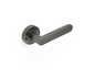 MILES NELSON DOOR HANDLES MILANO RANGE FIGO INTERGRATED PRIVACY SET INCLUDES LATCH 55MM ROUND ROSE-SATIN NICKEL,SATIN GRAPHITE & BLACK FINISH