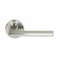 MILES NELSON DOOR HANDLES MILANO RANGE SATIN NICKEL FINISH FORLI STYLE 55MM ROUND ROSE FURNITURE ONLY / NO LATCH