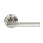 MILES NELSON DOOR HANDLES MILANO RANGE SATIN NICKEL FINISH FORLI PASSAGE SET,SEPARATE PRIVACY SET,DUMMY SET & INTERGRATED PRIVACY INCLUDES LATCH 55MM ROUND ROSE