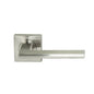 MILES NELSON DOOR HANDLES MILANO RANGE SATIN NICKEL FINISH FORLI PASSAGE SET,PRIVACY SET,DUMMY AND INTERGRATED PRIVACY INCLUDES LATCH 55MM SQUARE ROSE