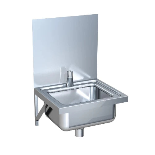 MERCER FRSSWI75/100 FLUSHING RIM SLUICE SINK WELDIN AND WALL MOUNT 1.2MM 304 STAINLESS STEEL 75/100MM WASTE