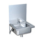 MERCER FLUSHING RIM SLUICE SINK WELDIN AND WALL MOUNT 1.2MM 304 STAINLESS STEEL 75/100MM WASTE