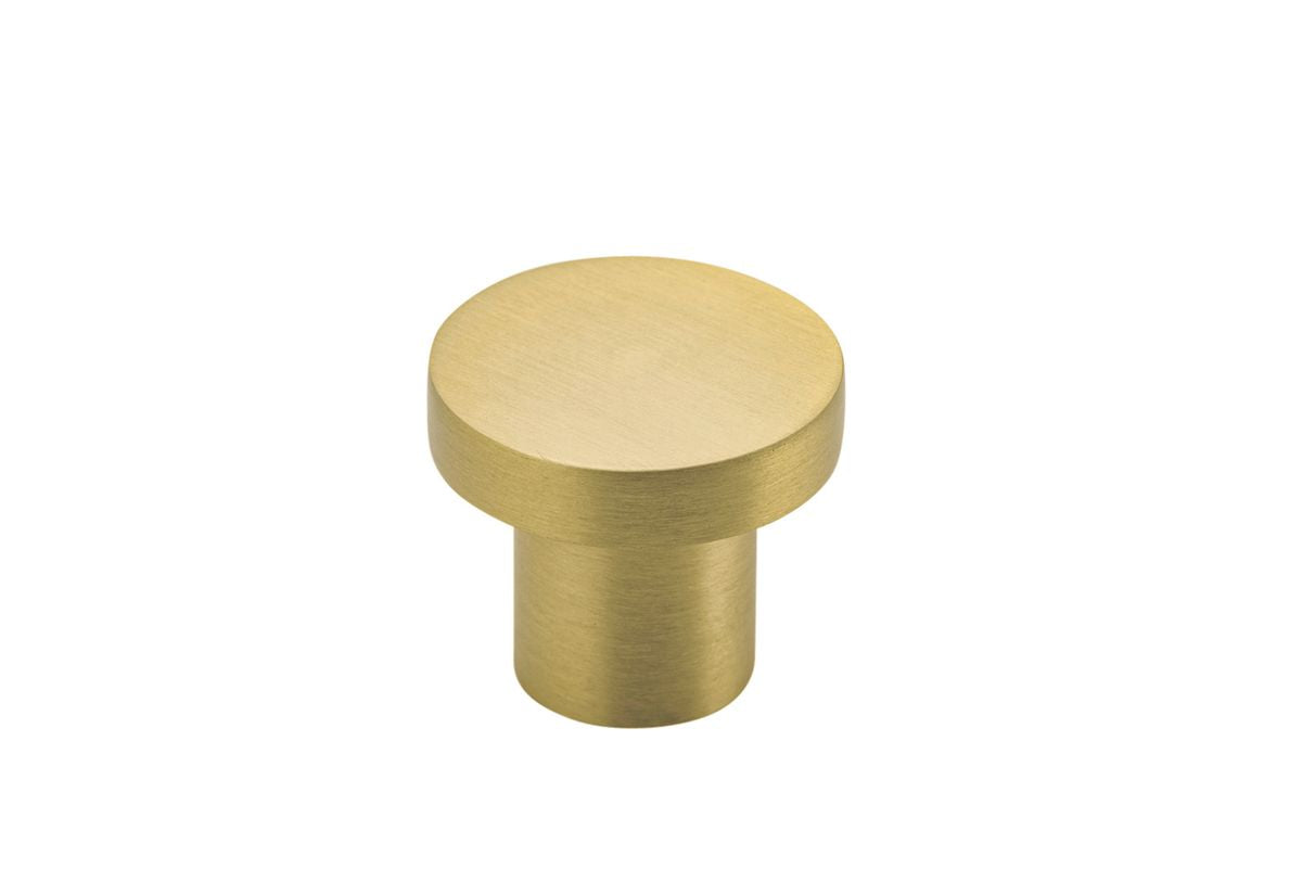 Iver Osaka Cupboard Knob 32mm & 38mm  - Available in 6 colours : Signature Brass ,Matt Black ,Polished Chrome ,Brushed Chrome ,Satin Nickel & Brushed Brass