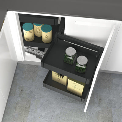 Hettich Germany Goro 200/400, corner unit swivel pull-out, all inclusive set