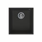 BURNS & FERALL ELLECI QUADRA GRANITE  SINGLE BOWL TOPMOUNT 100 (410 X 500MM) & UNDERMOUNT 100 (380 X 440MM) -BLACK