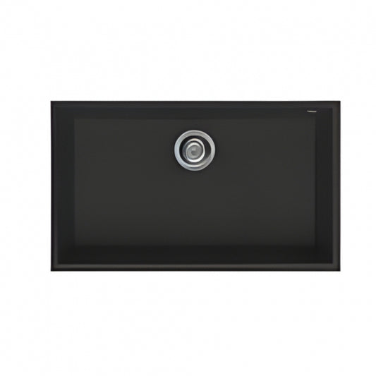 BURNS & FERALL ELGQ130-40 ELLECI  GRANITE SINKS QUADRA UNDERMOUNT 130 SINGLE BOWL- BLACK