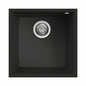 BURNS & FERALL ELKQ102 ELLECI  KERATEC SINKS UNDERMOUNT 102 SINGLE BOWL - BLACK & WHITE