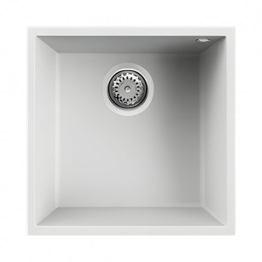 BURNS & FERALL ELKQ102 ELLECI  KERATEC SINKS UNDERMOUNT 102 SINGLE BOWL - BLACK & WHITE