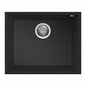 BURNS & FERALL ELKQ105 ELLECI  KERATEC SINKS UNDERMOUNT 105 SINGLE BOWL - BLACK & WHITE