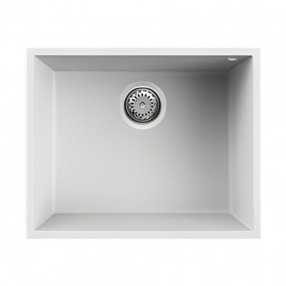BURNS & FERALL ELKQ105 ELLECI  KERATEC SINKS UNDERMOUNT 105 SINGLE BOWL - BLACK & WHITE
