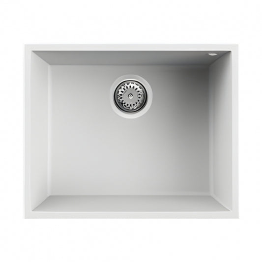 BURNS & FERALL ELKQ105 ELLECI  KERATEC SINKS UNDERMOUNT 105 SINGLE BOWL - BLACK & WHITE