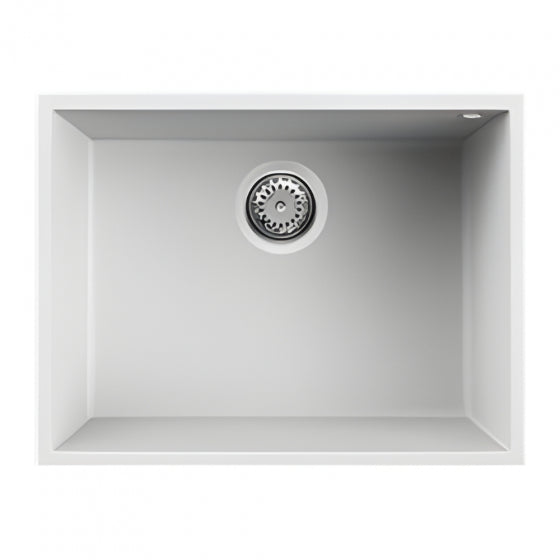 BURNS & FERALL ELKQ110 ELLECI  KERATEC SINKS UNDERMOUNT 110 SINGLE BOWL - BLACK & WHITE