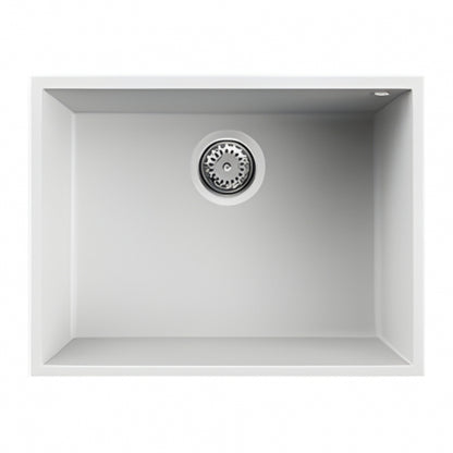 BURNS & FERALL ELKQ110 ELLECI  KERATEC SINKS UNDERMOUNT 110 SINGLE BOWL - BLACK & WHITE