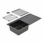BURNS & FERALL ZOMODO PEARLARC DEZ120-BP SINGLE BOWL AND DRAINER WITH ACCESSORIES