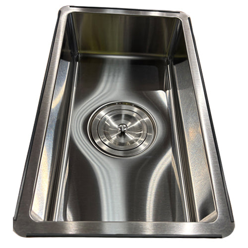 BURNS & FERALL ZOMODO ESN380 INTEGRATO Q ECO SINK WASH BOWL STAINLESS STEEL & BLACK PEARL