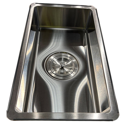 BURNS & FERALL ZOMODO ESN380 INTEGRATO Q ECO SINK WASH BOWL STAINLESS STEEL & BLACK PEARL
