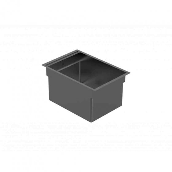 BURNS & FERALL ZOMODO IQN285-BP INTEGRATO Q BAR  PREP SINK SINGLE BOWL WITH ACCESSORIES - BLACK PEARL