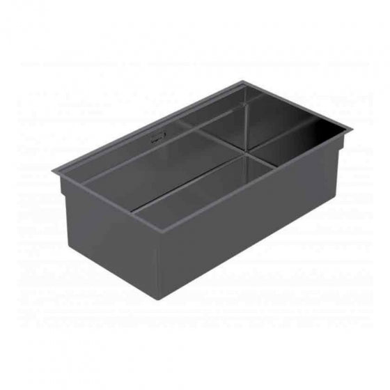 BURNS & FERALL ZOMODO IQN760-BP INTEGRATO Q BAR  LARGE SINGLE SINK WITH ACCESSORIES - BLACK PEARL