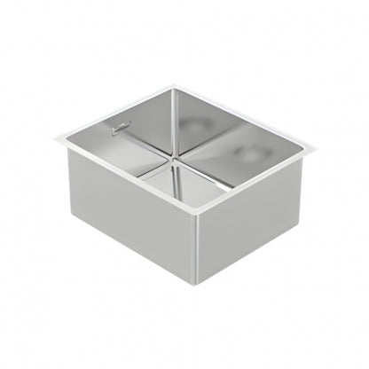 BURNS & FERALL BDM380 DESIGNER 380 R15 SINGLE FABRICATED BOWL 340 X 400 X 200MM  1.2MM STAINLESS STEEL