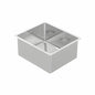 BURNS & FERALL BDM380 DESIGNER 380 R15 SINGLE FABRICATED BOWL 340 X 400 X 200MM  1.2MM STAINLESS STEEL
