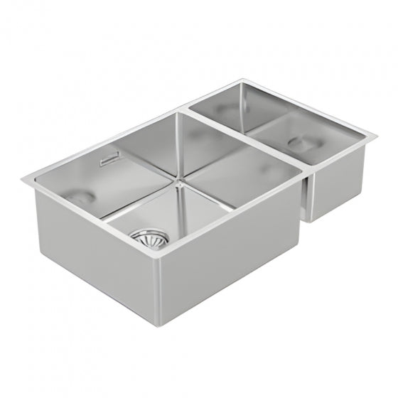 BURNS & FERALL BDM450D DESIGNER 450/200  R15 DOUBLE BOWL LEFT & RIGHT 1.2MM STAINLESS STEEL
