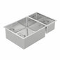 BURNS & FERALL BDM450D DESIGNER 450/200  R15 DOUBLE BOWL LEFT & RIGHT 1.2MM STAINLESS STEEL