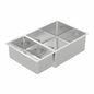 BURNS & FERALL BDM450D DESIGNER 450/200  R15 DOUBLE BOWL LEFT & RIGHT 1.2MM STAINLESS STEEL