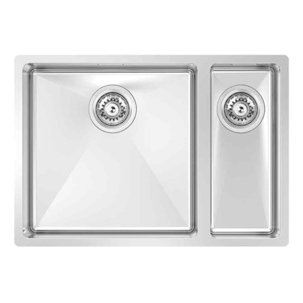 BURNS & FERALL BDM630 Left & Right Double Fabricated Bowl (400+160)x400x200mm 1.2mm Stainless Steel