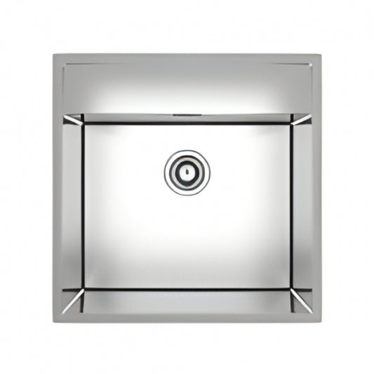 BURNS & FERALL  BFL540R10  DESIGNER 540 R10 LAUNDRY BOWL 500 X 400 X 230MM WITH TAP PANEL 1.2MM STAINLESS STEEL