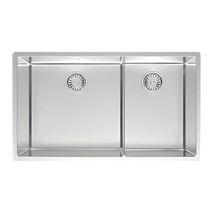 BURNS & FERALL DESIGNER CAB450 CAYMAN SERIES 450MM DOUBLE BOWL 304 STAINLESS STEEL LEFT/RIGHT