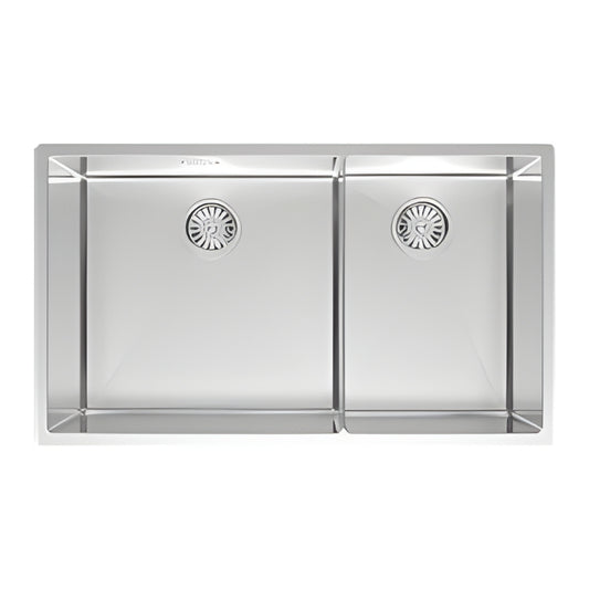 BURNS & FERALL DESIGNER CAB450 CAYMAN SERIES 450MM DOUBLE BOWL 304 STAINLESS STEEL LEFT/RIGHT