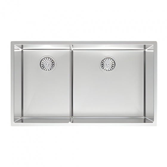 BURNS & FERALL DESIGNER CAB450 CAYMAN SERIES 450MM DOUBLE BOWL 304 STAINLESS STEEL LEFT/RIGHT