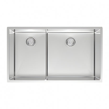 BURNS & FERALL DESIGNER CAB450 CAYMAN SERIES 450MM DOUBLE BOWL 304 STAINLESS STEEL LEFT/RIGHT
