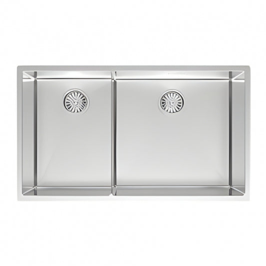 BURNS & FERALL DESIGNER CAB450 CAYMAN SERIES 450MM DOUBLE BOWL 304 STAINLESS STEEL LEFT/RIGHT