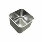 BURNS & FERALL CLASSIC B400 SINGLE BOWL 50MM CENTRAL WASTE & NO OVERFLOW - 0.9MM STAINLESS STEEL