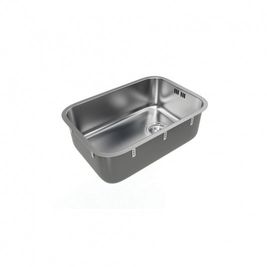 BURNS & FERALL CLASSIC B4 SINGLE BOWL 90MM WASTE WITH OVERFLOW 0.9MM STAINLESS STEEL