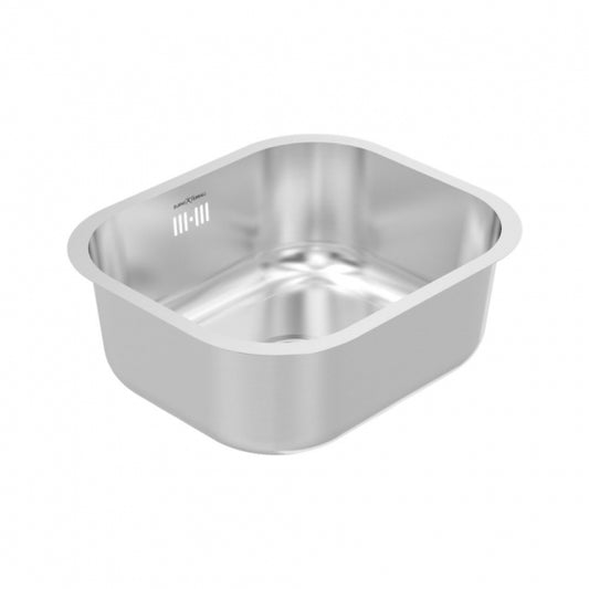 BURNS & FERALL CLASSIC SINGLE BOWL 375x317x150MM  90MM WASTE HOLE WITH  OVERFLOW & WITHOUT OVERFLOW