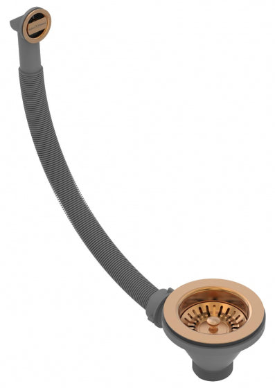 BURNS & FERALL  ZOMOTO PVD WASTE KIT WITH OVERFLOW - BLACK PEARL,EUREKA GOLD AND RIO BRONZE