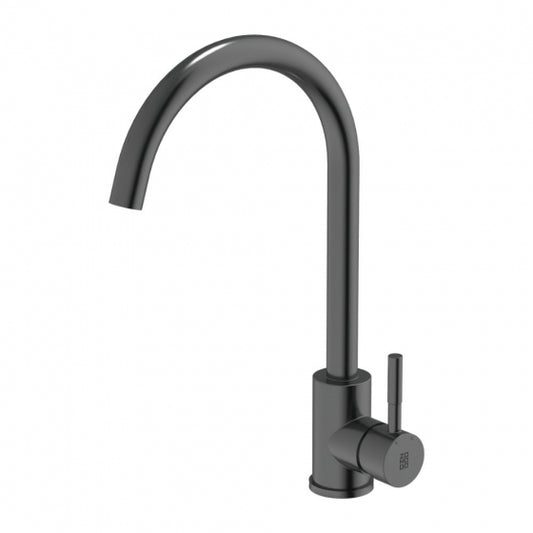 BURNS & FERALL ZOMODO PEARLARC SWIVEL SPOUT GOOSE NECK TAP - AVAILABLE IN 3 COLOURS : BLACK PEARL ,EUREKA GOLD & RIO BRONZE