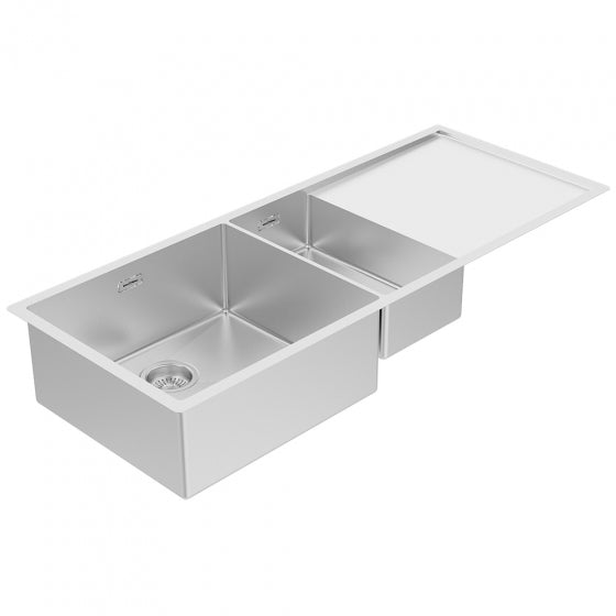 BURNS & FERALL DESIGNER ZOMODO STRATUS INSERT STB180 DOUBLE BOWL WITH DRAINER TRAY LEFT RIGHT